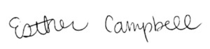 Esther Campbell signature