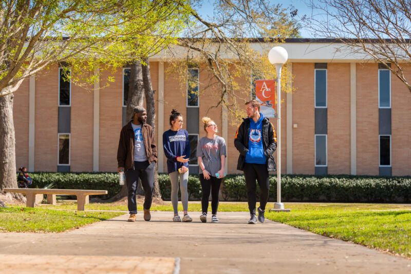Students on campus