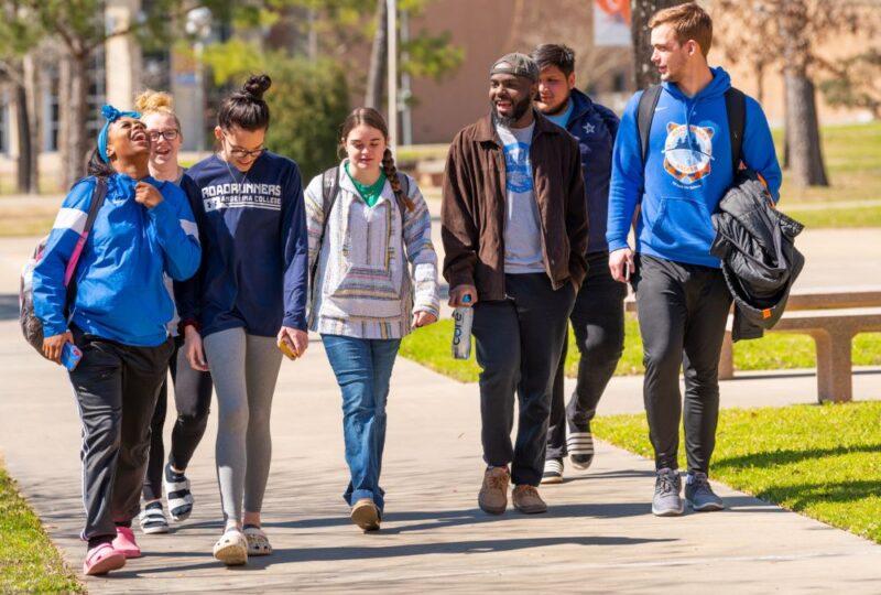 Students on campus