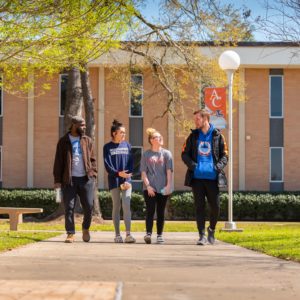 Students on campus