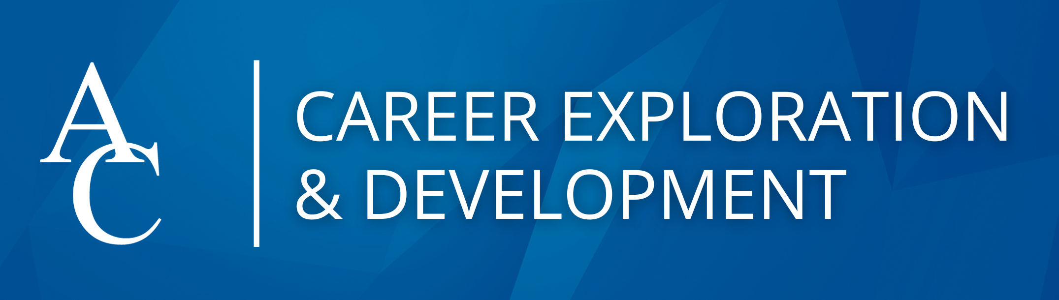 blue and white Career and Exploration Logo