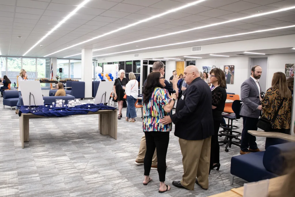 Attendees of the Library Grand Re-opening and Dinner at the Diamond Kickoff