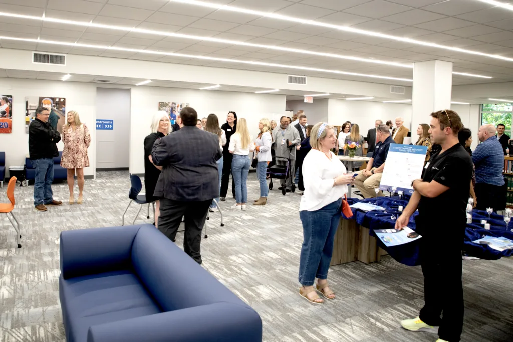 Attendees of the Library Grand Re-opening and Dinner at the Diamond Kickoff