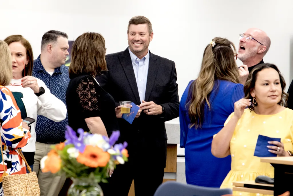 Attendees of the Library Grand Re-opening and Dinner at the Diamond Kickoff