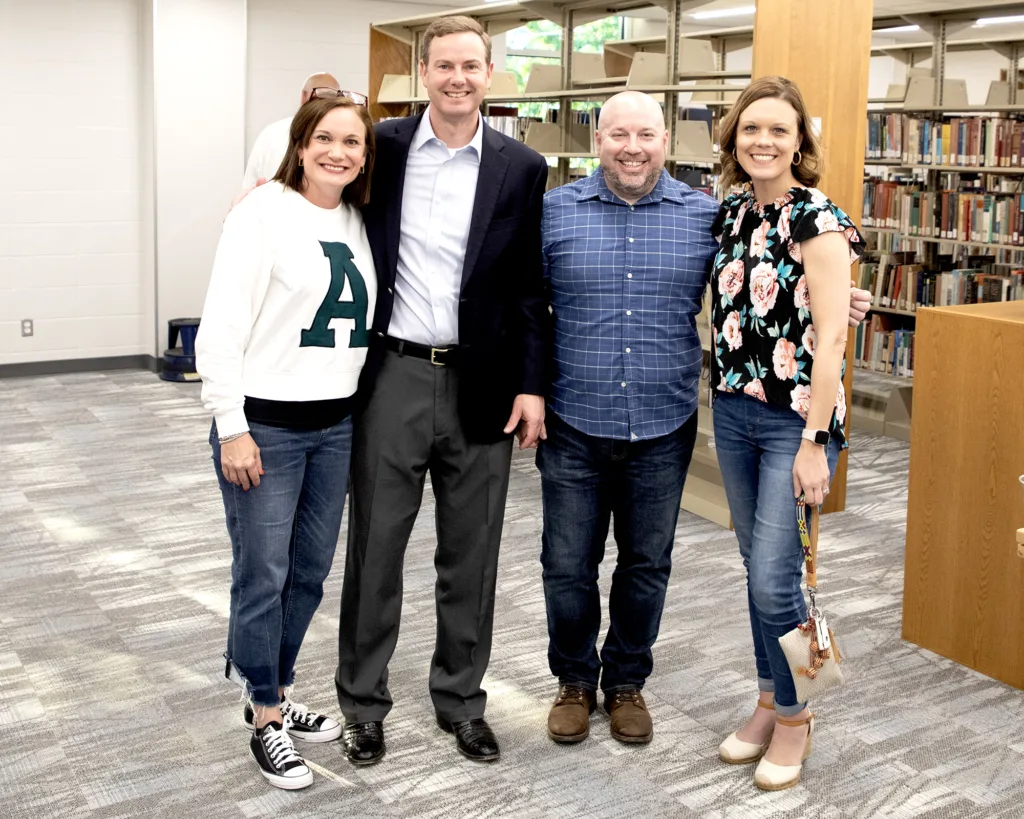 Attendees of the Library Grand Re-opening and Dinner at the Diamond Kickoff