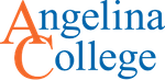 Angelina College logo featuring overlapping large orange A and C, with "ngelina College" in blue text.