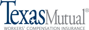 TXM logo-color Texas Mutual logo with “Texas Mutual Workers Compensation Insurance” text; the “a” includes a Texas flag-style star.